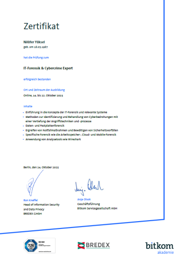 IT-Forensik und Cybercrime Expertin_Niluefer Yueksel IT-Forensik und Cybercrime Expertin_Niluefer Yueksel